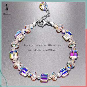 ส่วนลด 10 บาท สำหรับการซื้อ 1 ชิ้น สร้อยข้อมือลูกปัดคริสตัลผีเสื้อสำหรับผู้หญิงสร้อยข้อมือทำมือ