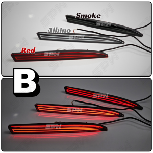 Perodua Myvi Lagi Best (2011-2014) Alza (2009-2013) RGB Rainbow Rear Bumper LED Reflector Daylight DRL Running Signal Brake Light Lamp 2009 2010 2011 2012 2013 2014