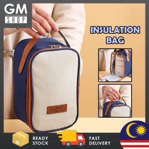 GMSHOP 680ml 2 Layer 304 Stainless Steel Thermal Lunch Box Container And Portable Insulation Lunch Bag