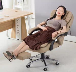 MOTIDA Leather Office Chair Boos High Back Executive Office Chair USB Massage Comfort Reclining Gaming Chair