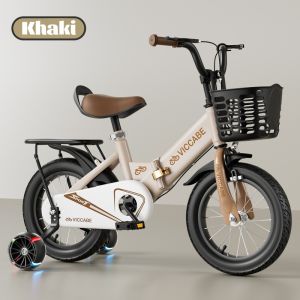 Foldable Bicycle 12 Inch Kids Bicycle With Training Wheels And Basket For ToddlerAand Kids Ages 2-9 Years Old