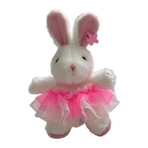 Cartoon Rabbits Keychain Pendant Plush Animal Shaped Keyring Bag Charm Soft Stuffed Pendant Key Rings for Women Girls