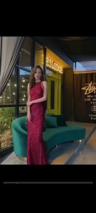 【Ship in 24H】Wedding Dresses2025性感挂脖式连衣裙年会宴会鱼尾包臀晚礼服亮片气质长裙23.3.8新品晚宴 禮服