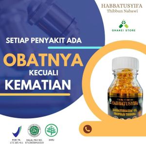 Habbatusyifa Habbatussauda 200 Kapsul Minyak Jinten Hitam 4in1 Plus Propolis Trigona Zaitun Madu BPOM
