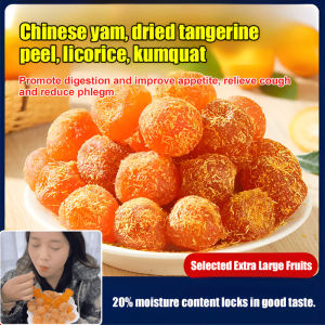 🌟 Premium Dried Kumquat Snack - Tender Healthy Nutrient-Locked Vibrant Color | Chenpi Chinese Yam Licorice Kumquat
