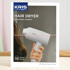 Kris Hair Dryer White Pengering Rambut Warna Putih Krisbow Hairdryer Untuk Travel Travelling Panas Maksimal Hair Drayer