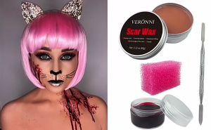 Scar Wax Kit Makeup Skin Wax Halloween Special Effects Stage Wound Molding Body Nose Putty Stage SFX Makeup