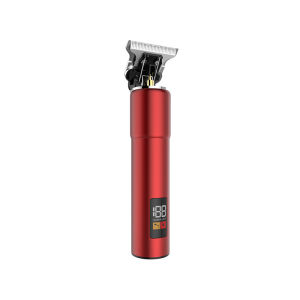 Máy cắt sạc điện hình chữ T KM-1759 Kemei Tông Đơ Cắt Tóc Màu Đỏ/Màu xanh lá cây đậm Tông đơ cắt tóc Công suất mạnh động cơ 10W lưu trữ kim loại