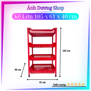 Kệ Úp Chén Bát 4 Tầng TÂN LẬP THÀNH Size Lớn Trung và Nhỏ Nhựa PP Đựng Đồ Đa Năng
