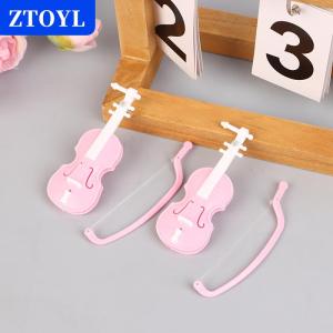 [COD]🔥🔥🔥ZTOYL Mini Miniature Violin Simulation Violin Handmade Desktop Violin Decoration Odorless Doll House Accessories