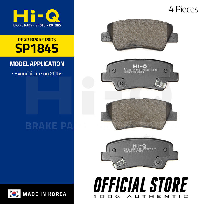 Hi-Q Rear Brake Pads for Hyundai Tucson 2015- 4pcs SP1845 | Lazada PH