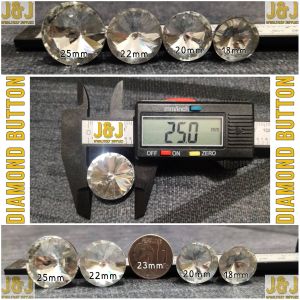 50 pieces 18mm 20mm 22mm 25mm Diamond Crystal Button/ Rhinestone Button With Loop For Furniture Diamond Buttons diamond buttons for upholstery