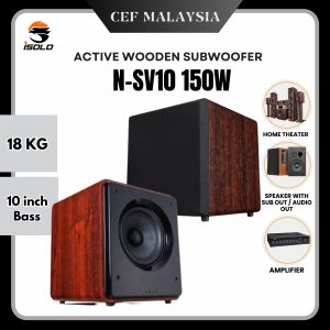 iSOLO ACTIVE SUBWOOFER 120W 150W N-SV8 8-INCH / N-SV10 10-INCH HIGH POWER BASS FOR SPEAKER/TV/PC/AMPLIFIER