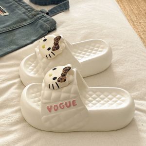 [Free Shipping] Summer Thick-Soled WomenS Outdoor Slippers For Indoor And Outdoor Use Designed For Petite Women Height-Increasing Casual Home Slippers With Perforated Design
