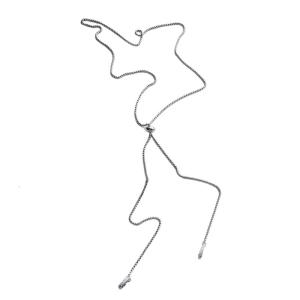 Anti Loss Earphone Safety Straps Stainless Steel Necklace Secure Lock for FreeClip Sports Fitness