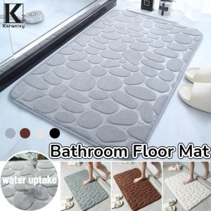 Keranixy Bathroom Mat Quick Dry 40x60 Bath Rug Non Slip Super Absorbent Cozy Shower Toilet Door Mat