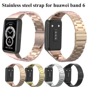 Watchband For Huawei band 10 Stainless Steel Strap for huawei Watch Fit 2 smart band ReplacementBand for huawei Band 10 9 8 7 6 Pro Wristband Metal Bracelet