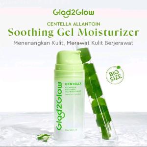 GLAD2GLOW Moisturizer 100ml Pomegranate Niacinamide Centella Soothing Gel Moist Jumbo