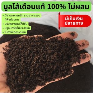 มูลไส้เดือนแท้ออแกนิค 100% ไม่ผสม เลี้ยงด้วยมูลวัวนม