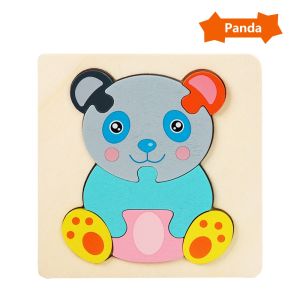 Mumystation 3D puzzle kayu gambar hewan dan kendaraan lucu jigsaw puzzle