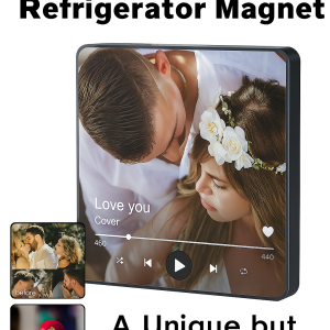 Diy Music Box Refrigerator Magnet Personalized Acrylic Music Album Fridge Sticker Creative Gift