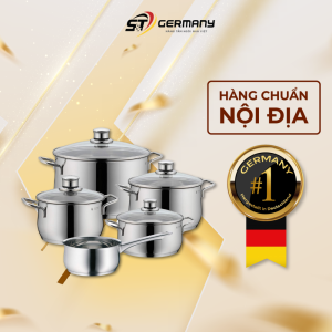 Bộ nồi WMF Diadem Plus 5 món kèm quánhBộ nồi inox cao cấp sang trọng nội địa Đức GermanySNT 70150