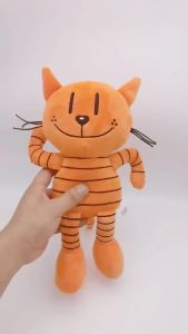 Set 2 unit Dog Man Plush Toy Anime ey Cat Puppy dihiasi haiwan kartun Plushies angka bantal kanak-kanak kanak-kanak hari jadi