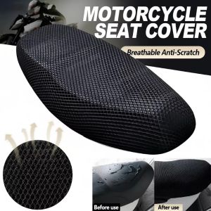 Motorcycle Seat Pad Cover 3d Air Mesh Ventilated Anti Slip Durable Universal Scooter Riding Comfort