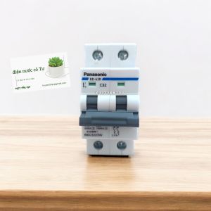 CB tép 2P Aptomat 50A Panasonic - CB ngắt quá tải dòng điện - Cầu dao đóng cắt tự động MCB Panasonic