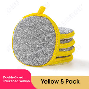 ODOROKU Non-Scratch Dual Sided Thick Dishwashing Cleaning Sponge Antibacterial Multipurpose Reusable Magic Sponge Cloth Multifunctional Scrubber Sponge Scouring Pad Hangable Cleaning Sponges Kitchen Utensils Dishes Sinks Stoves Mirror Window Tile Stains