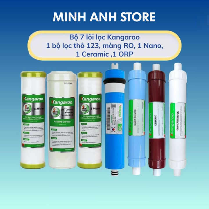 Trọn bộ 7 lõi lọc nước Kangaroo chính hãng dùng cho máy lọc nước ...