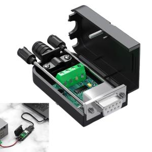 Surge Protect RS232 RS485 Converter For Industrial Data Transfer Up To 4000Ft Auto Direction Control No External Power