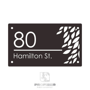 Nomor Rumah Stainless Steel GLOSSY Ornamen Mewah dan Elegant