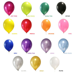 Balon Latex Metalic Dekorasi Bakcdrop Ulang Tahun Aqiqah Tunangan Lamaran