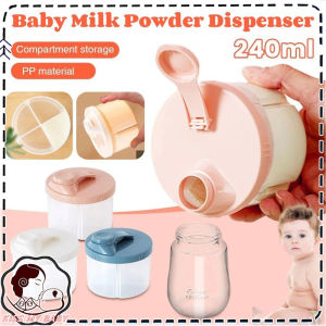 Baby Milk Powder Box Dispenser 4 Grids Portable Baby Food Storage Box Container Bekas Susu Bayi