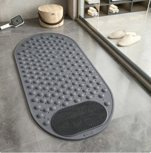 PVC Non-Slip Shower and Bathtub Massage floor Mat with Drain Holes