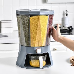 Hộp Đựng Ngũ Cốc 4 Ngăn Kháng Khuẩn CINZA DIAMOND Cereal Box BPA Free ⚜️Home and Garden⚜️