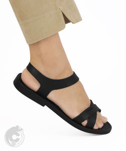 NES Official Camou Sandal Kondangan Wanita Vara Hitam Kualitas Premium Nyaman Dipakai Sehari Hari