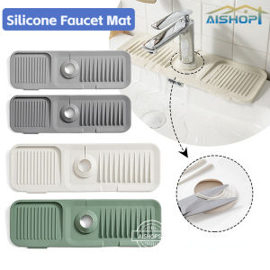 [SG Seller]Silicone Faucet Mat Sink Drain Pad Countertop Protector for Kitchen Bathroom Splash Guard