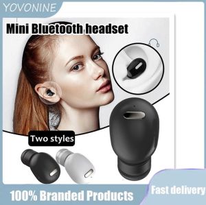 YOVONINE Mini Bluetooth Earphones Invisible Stereo Earbuds Sports Gaming Headset Wireless Headphone for Phone Xiaomi Single Earphones