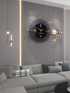FFBH Aesthetic Silent Wall Clocks Acrylic Modern Large Luxury Clocks Elegant Office Wall Clock Design Hotel Watches Living Room 6B2Z9