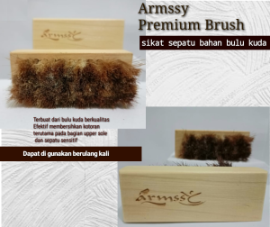 shoe brush  sikat bulu kuda sepatu premium brush