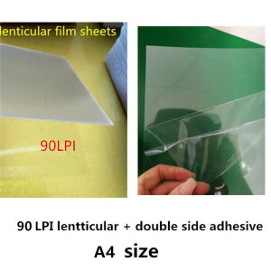 90 LPI 0.58mm thicknessBlank Lenticular Film 10 Sheets For 3D Photo landscape Making