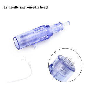 10 Pcs Microneed-le Cartridges Need-lesHead With Tube 9 12 36 Pin For Mini Hydra Mesotherapy Injector Auto Derma Stamp Pen