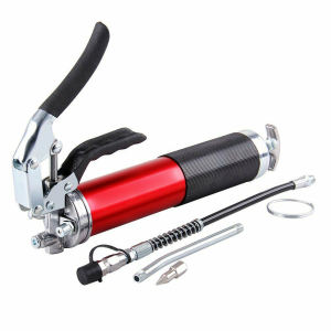 Grease Gun Pump Heavy Duty 8000PSI 14 Oz 12" Flex Hose 400cc Pistol Grip Heavy Duty Industrial Grease Gun