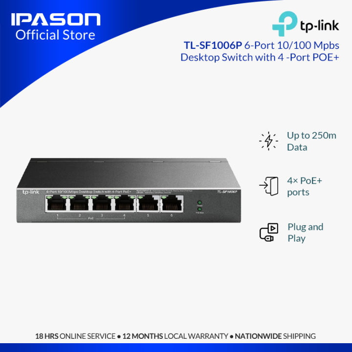 Switch TP-Link TL-SF1006P Ethernet LAN 10/100 main image 0