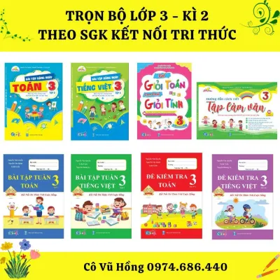 Sách - Combo TRỌN BỘ HỌC TỐT Lớp 3 - Kết nối Kì 2 (8 cuốn)