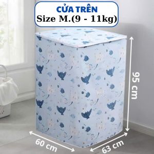 Bọc máy giặt đủ kích thước Trùm máy giặt chống bám bụi Phủ máy giặt chống thấm Tam phu may giat tien ich boc may giat rẻ