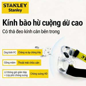 Kính Stanley Sương Mù/Va Đập/ Va Đập Kính/ Gió Chống Bụi Bảo Vệ Lao Động Kính Bảo Vệ Công Nghiệp