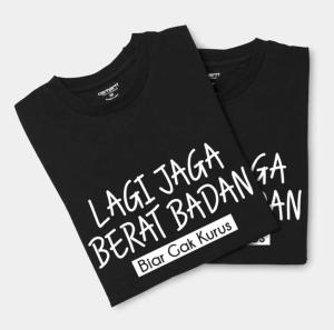 URBAN - Kaos LAGI JAGA BERAT BADAN | Kaos Kata Kata | Shirt Kata Kata | Kaos Pria Tulisan Nyeleneh | Bisa COD | Gratis Ongkir | Pakaian Pria Terbaru 2021 | Model Terbaru | Distro Kaos Pria | Pakaian Pria | Fashion Pria Terbaru 2021 | Kaos Jakarta Bandung